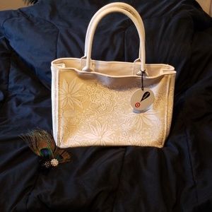 Beautiful Oscar de la Renta Coated Canvas Tote